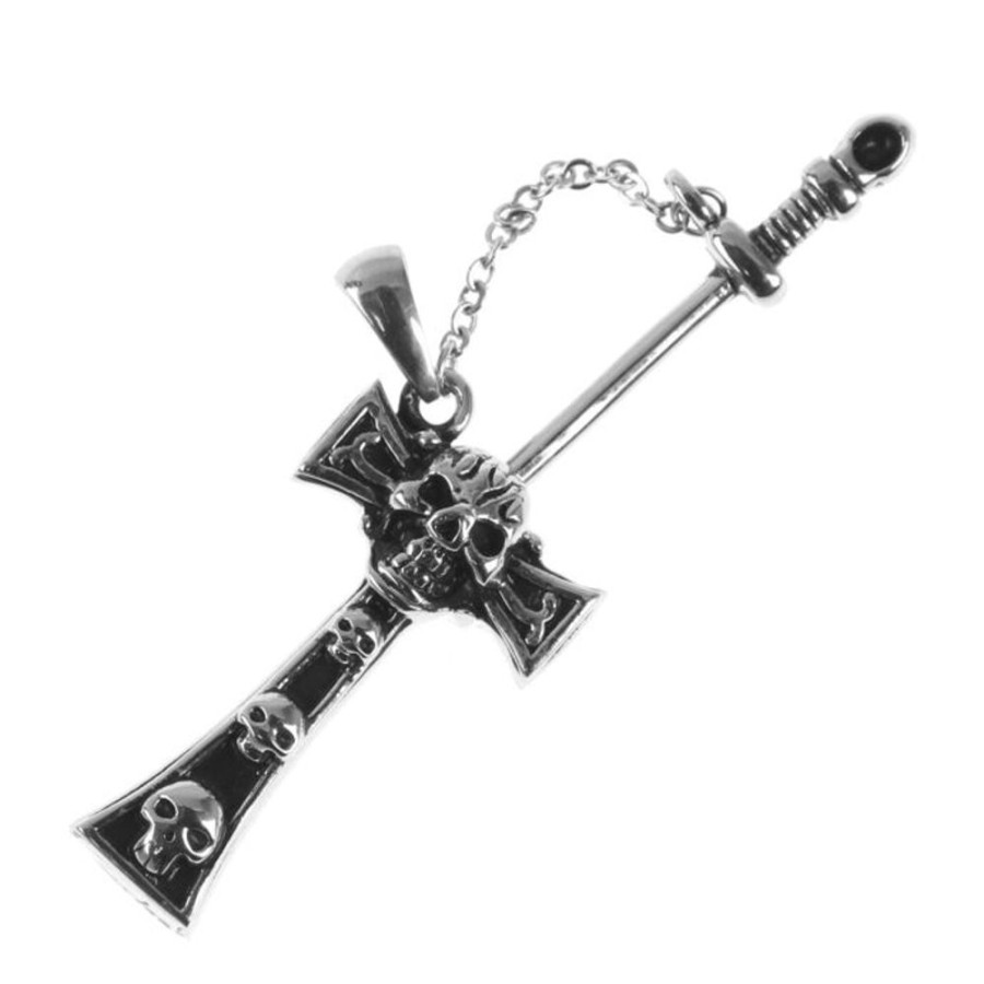 ETNOX Anhu00E4Nger Etnox - Skull Cross Schmuck & Bijouterie