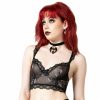 KILLSTAR Bh Fu00Fcr Frauen Killstar - Wild Rose Mesh - Schwarz Unterwasche & Bademode