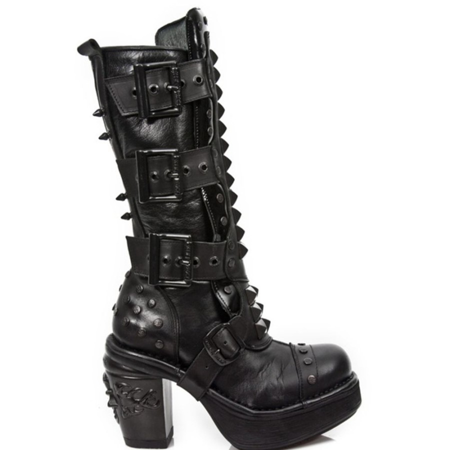 NEW ROCK Hohe Stiefel New Rock -Itali Negro - Nomada - Charol High Heels