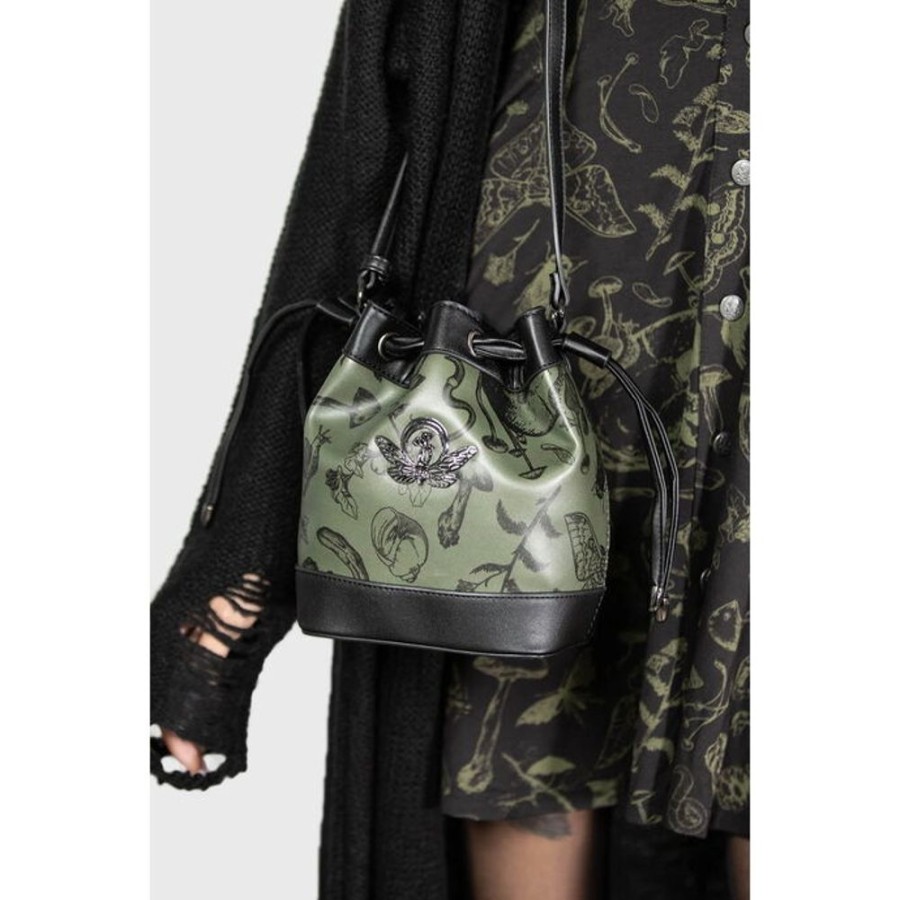 KILLSTAR Killstar - Umhu00E4Ngetasche - Mossy Forest - Schwarz Handtaschen, Rucksacke, Geldborsen