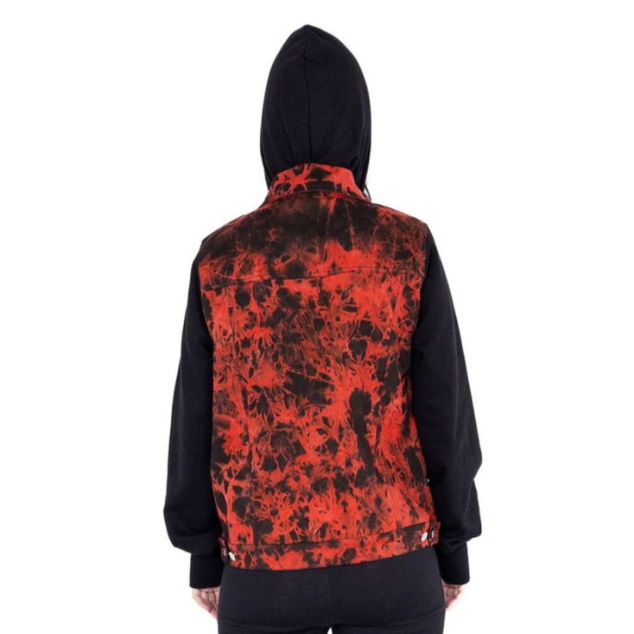 HEARTLESS Damenjacke Heartless - Noelle - Black/Red Tie Dye Jacken & Mantel