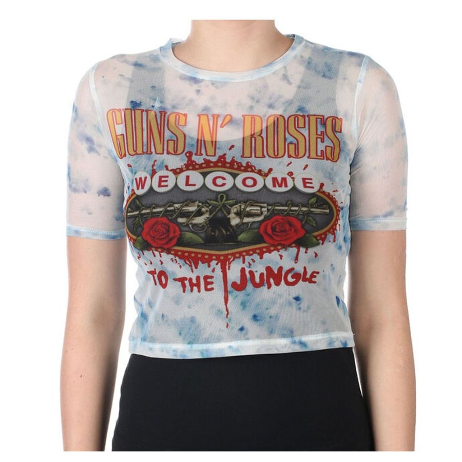 ROCK OFF Damen-T-Shirt (Oberteil) Guns Nroses - Welcome To The Jungle - Rock Off T-Shirts