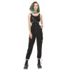 DEVIL FASHION Devil Fashion - Damenhose - Diablo Daily Half Suspenders Women S Overalls Hosen & Shorts