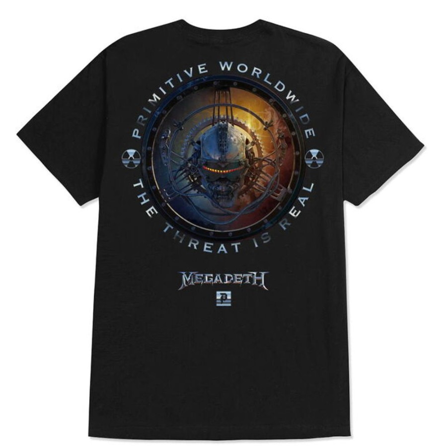 PRIMITIVE Herren T-Shirt Primitive X Megadeth - Threat Is Real - Schwarz Metal T-Shirts