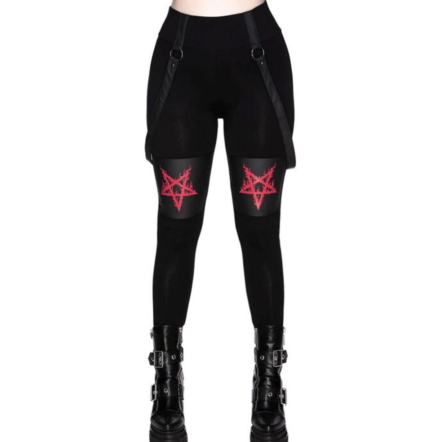 KILLSTAR Killstar - Damenleggings - Bloodpact - Schwarz Hosen & Shorts