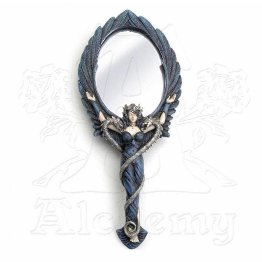 ALCHEMY GOTHIC Spiegel Alchemy Gothic - Schwarzer Engel Handspiegel Kosmetik