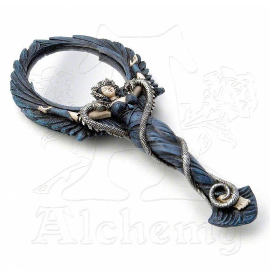 ALCHEMY GOTHIC Spiegel Alchemy Gothic - Schwarzer Engel Handspiegel Kosmetik