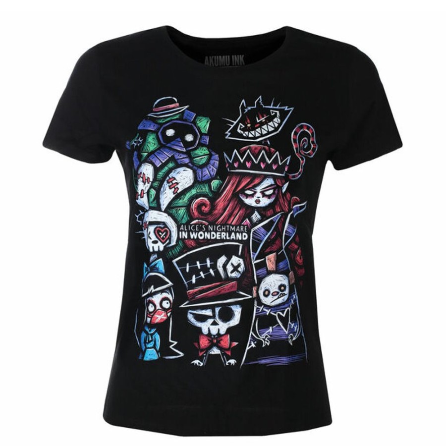 Akumu Ink Damen T-Shirt - Alice And The Mad Ones -Akumu Ink Hardcore T-Shirts