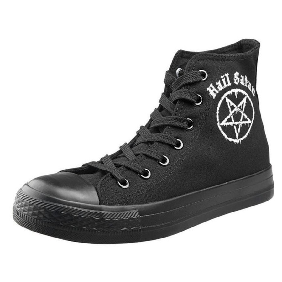 AMENOMEN Uni High Top Sneakers - Hail Satan - Amenomen High Top Sneakers