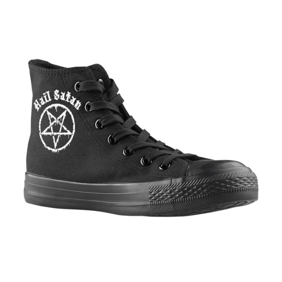 AMENOMEN Uni High Top Sneakers - Hail Satan - Amenomen High Top Sneakers