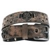 LEATHER & STEEL FASHION Gu00Fcrtel Baphomet - Brown Gurtel