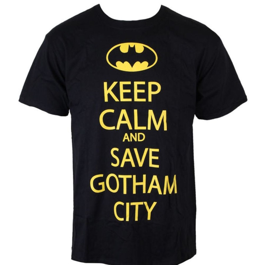 INDIEGO Herren T-Shirt Batman - Save Our Gotham City - Black - Indiego Film T-Shirts