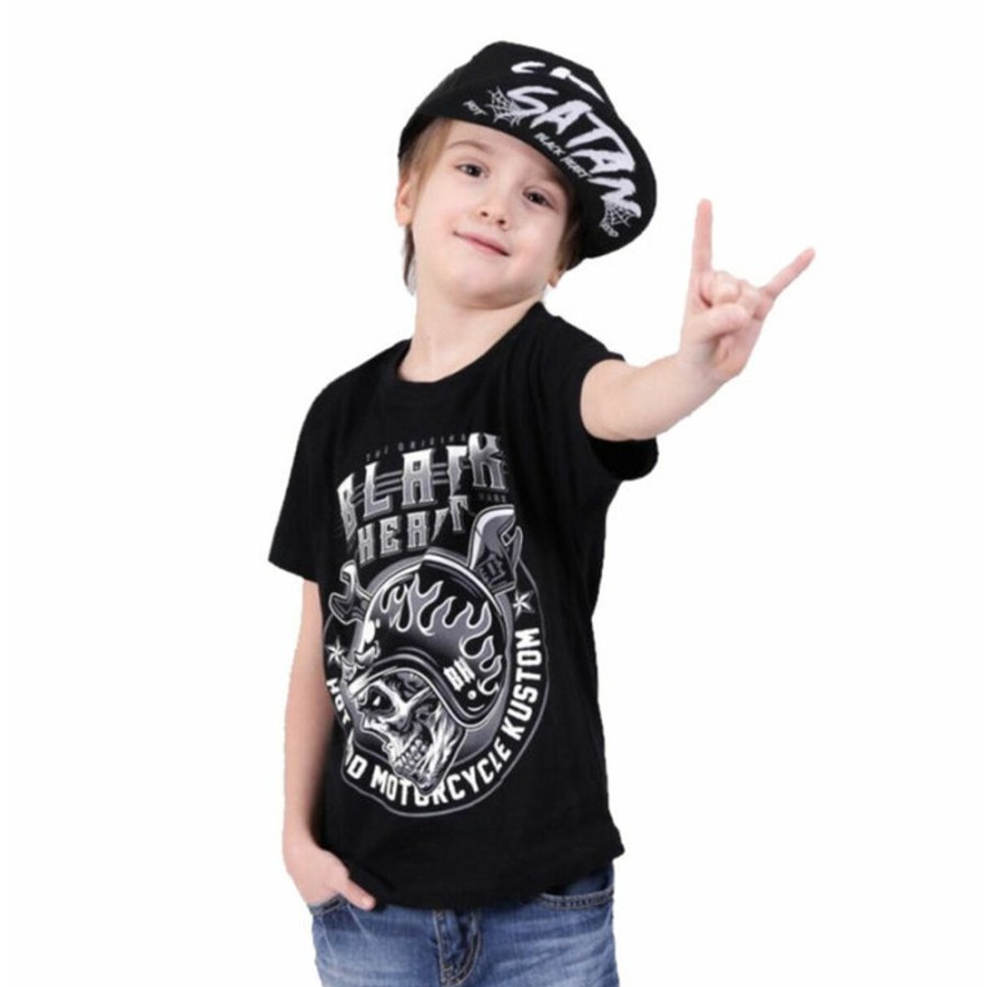 BLACK HEART Kinder T-Shirt Black Heart - Boomer - Schwarz T-Shirts