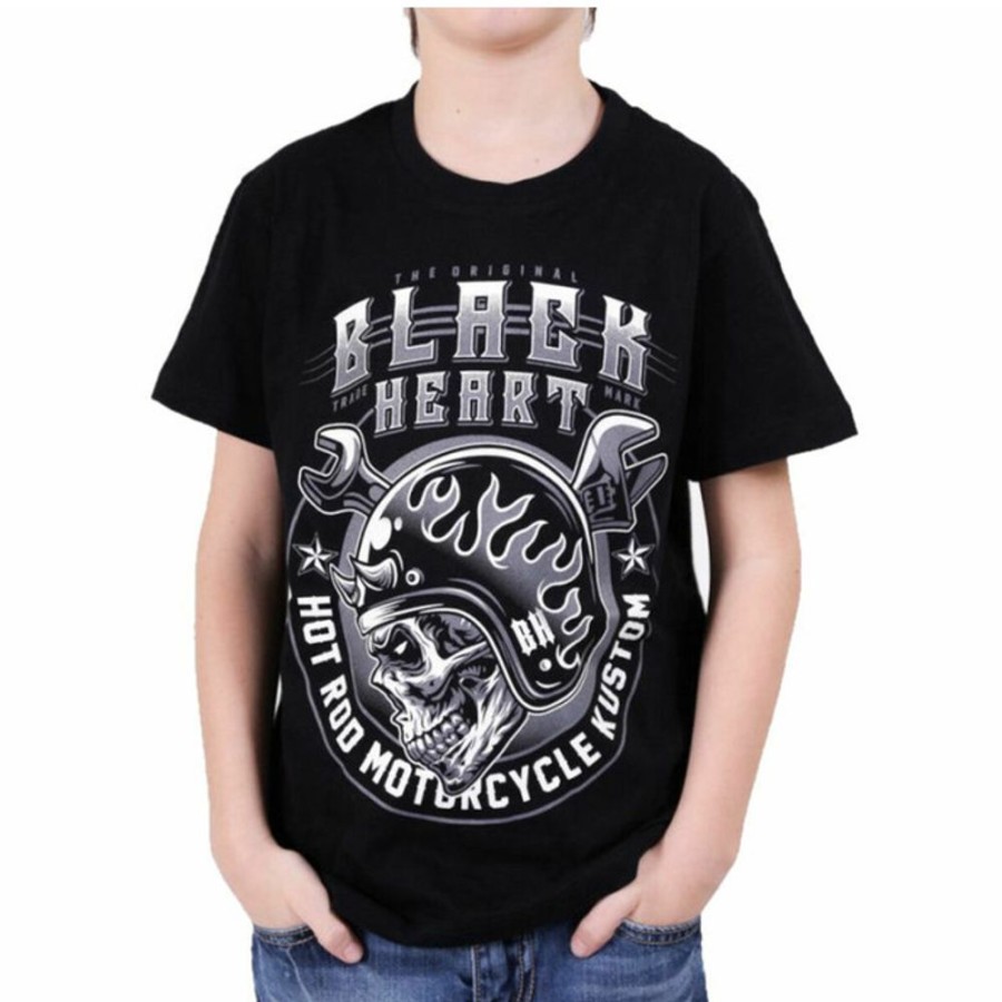 BLACK HEART Kinder T-Shirt Black Heart - Boomer - Schwarz T-Shirts