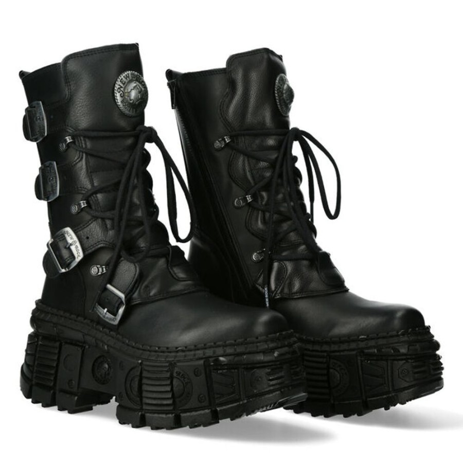 NEW ROCK New Rock - Stiefel - Crust Negro, Tank Lederschuhe