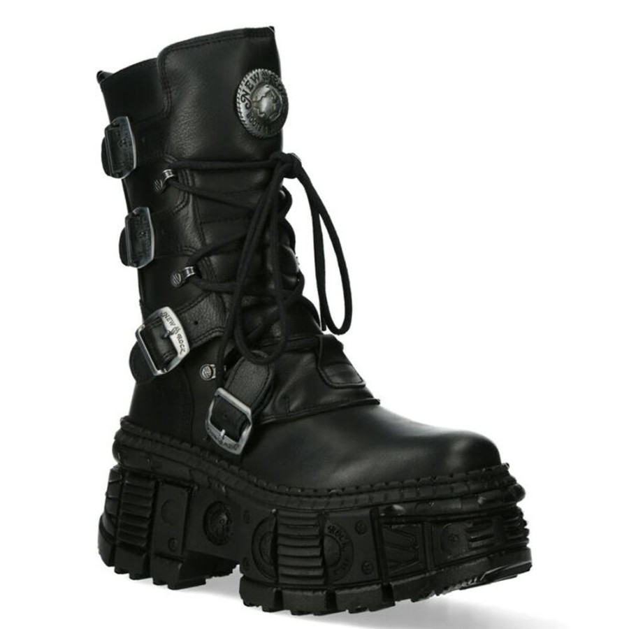 NEW ROCK New Rock - Stiefel - Crust Negro, Tank Lederschuhe