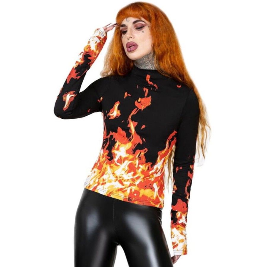 KILLSTAR Damen Longsleeve Killstar - Carrie - Multi Sonstige T-Shirts