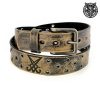 LEATHER & STEEL FASHION Gu00Fcrtel Luciferi Eye Braun Accessoires