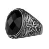 ETNOX Ring Etnox - Black Flower Schmuck & Bijouterie