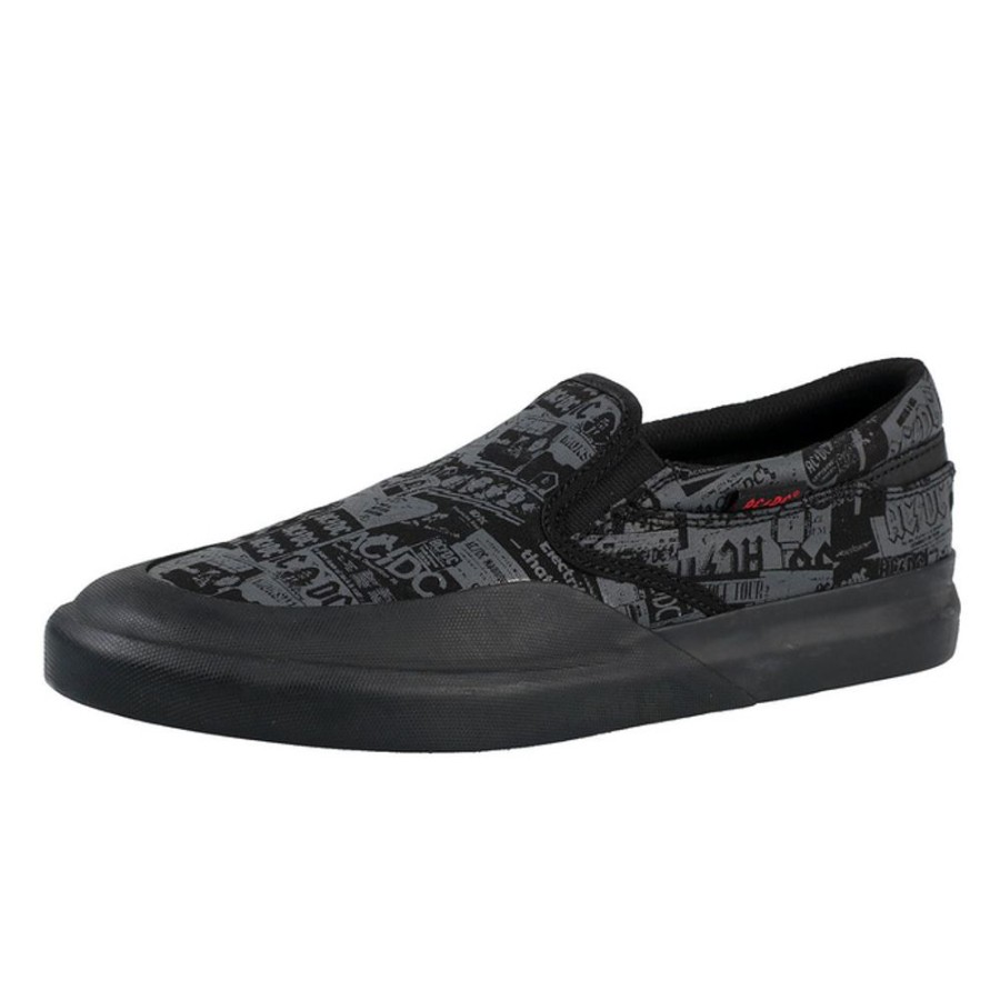 DC Schuhe Dc - Ac / Dc - Tnt. - Slip On - Schwarz Low Top Sneakers