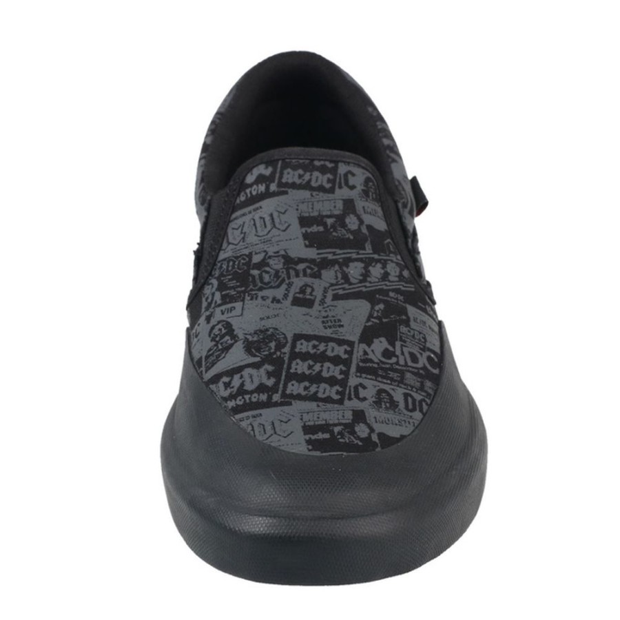 DC Schuhe Dc - Ac / Dc - Tnt. - Slip On - Schwarz Low Top Sneakers