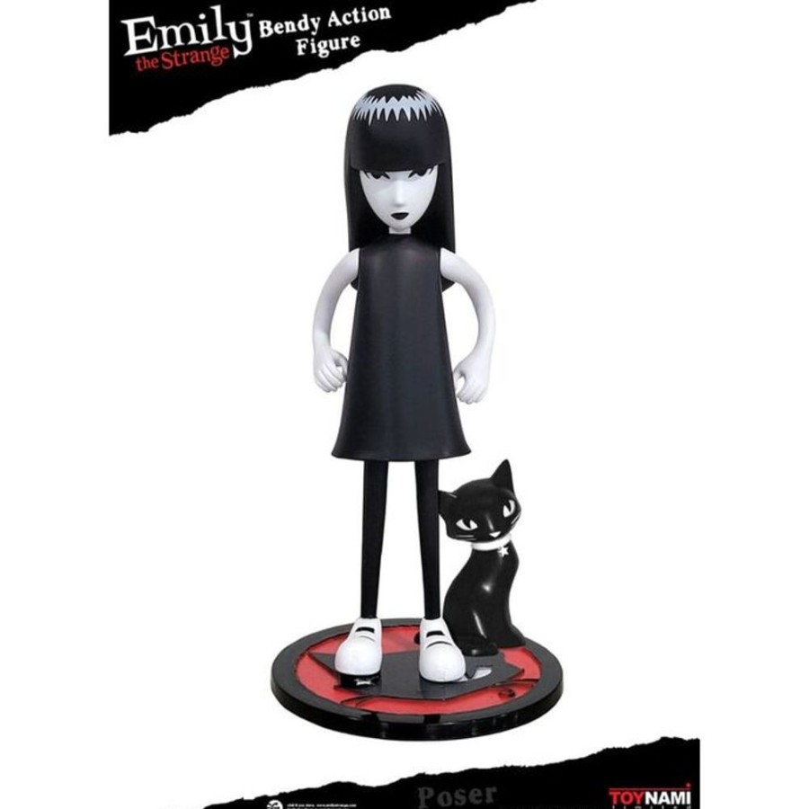 EMILY THE STRANGE Emily The Strange - Bendy Emily & Mystery Kitty Figuren