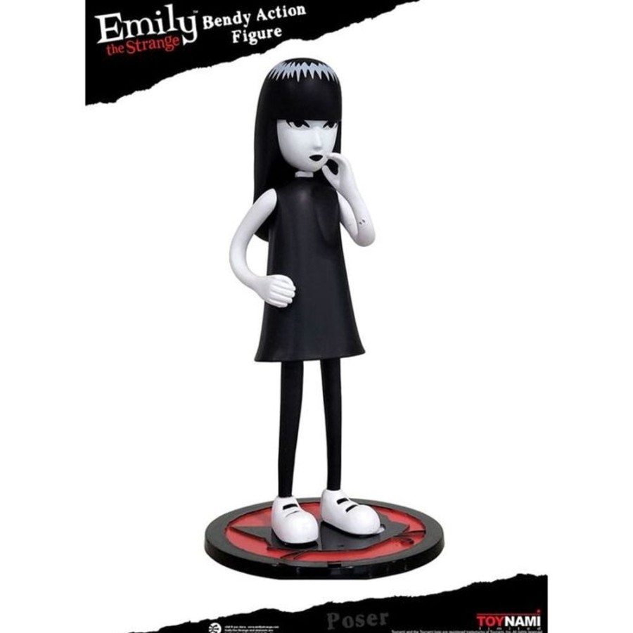 EMILY THE STRANGE Emily The Strange - Bendy Emily & Mystery Kitty Figuren