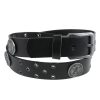 LEATHER & STEEL FASHION Gu00Fcrtel Luciferi - Black Gurtel