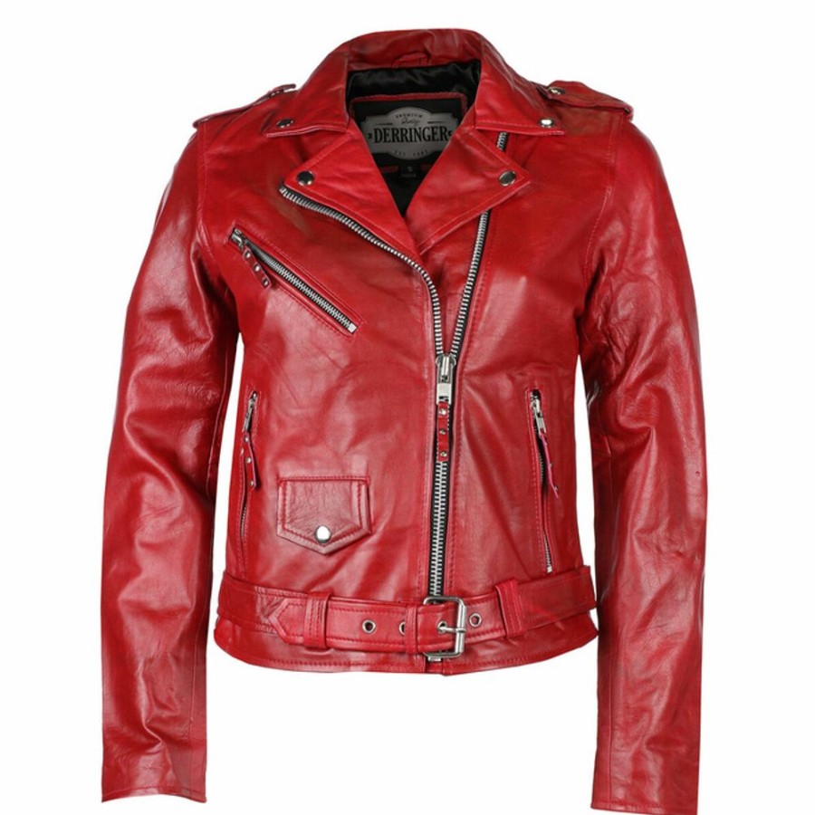 UNIK Damen Lederjacke Bikerjacke Unik Jacken & Mantel