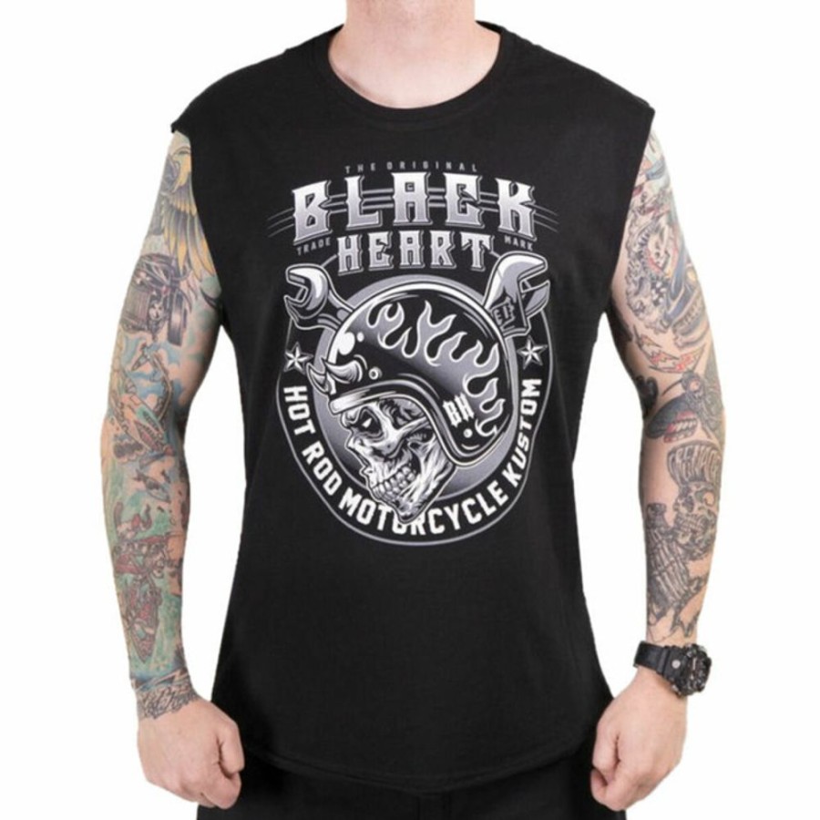 BLACK HEART Herren-Tanktop Black Heart - Boomer - Schwarz Tank-Tops