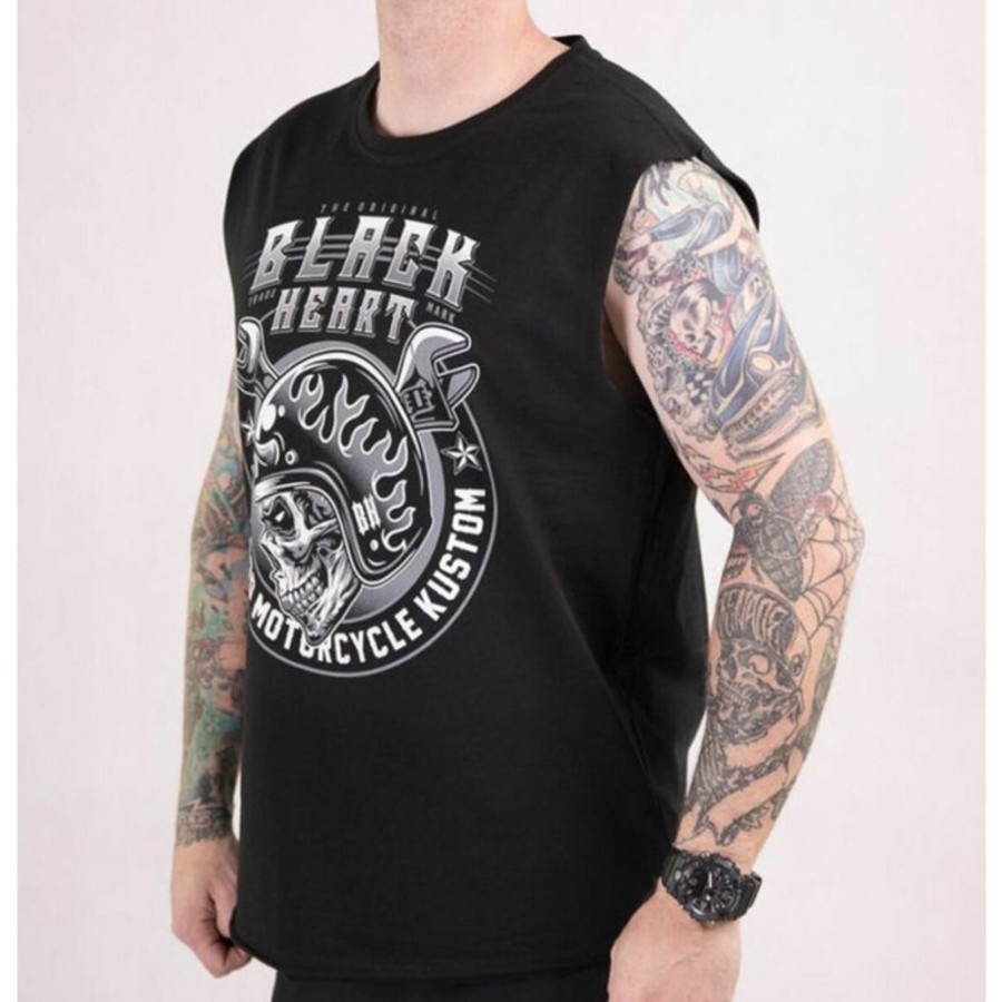 BLACK HEART Herren-Tanktop Black Heart - Boomer - Schwarz Tank-Tops