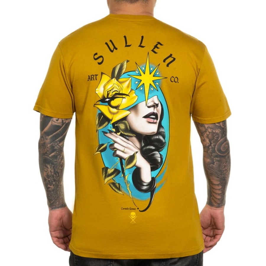 SULLEN Sullen Clothing - Mu00E4Nner T-Shirt - Carmelo - Harvest Gold Hardcore T-Shirts