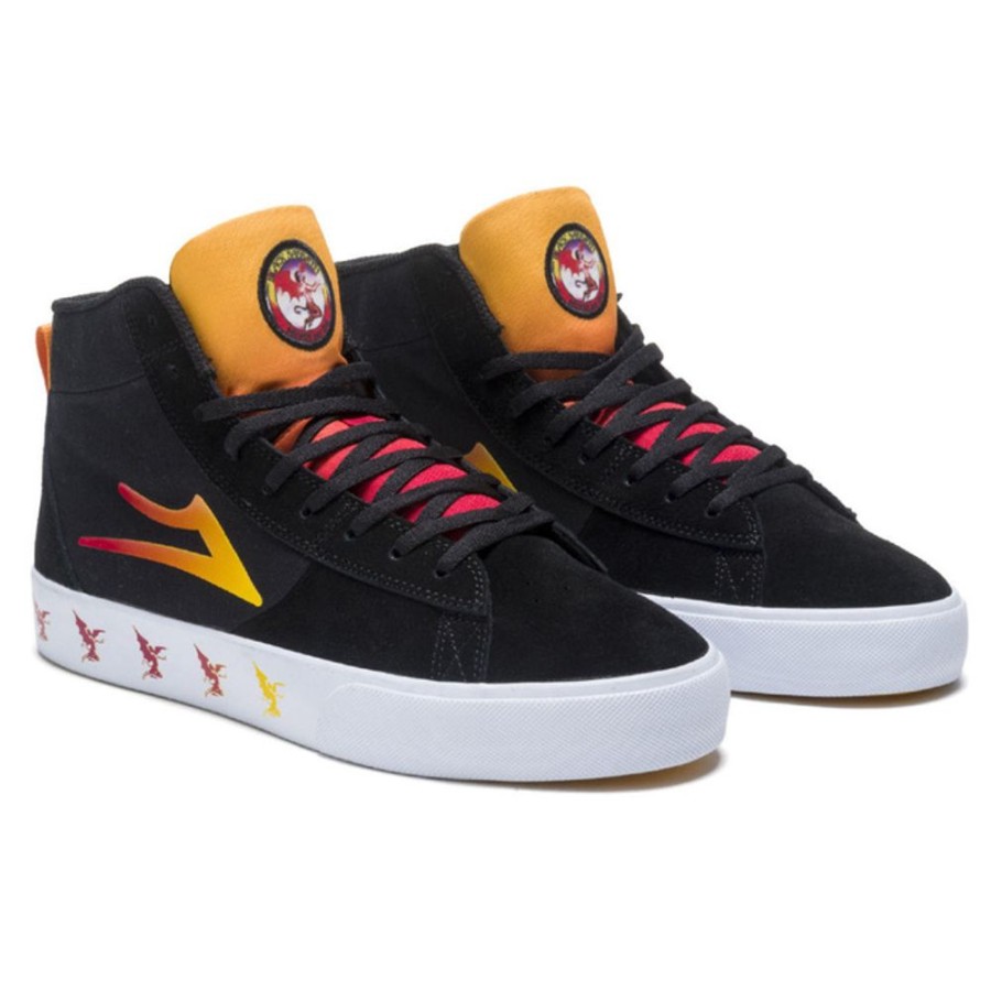 Lakai x Black Sabbath Schuhe Lakai X Black Sabbath - Never Say Die - Newport Hallo - Schwarz Gradient Wildleder- High Top Sneakers