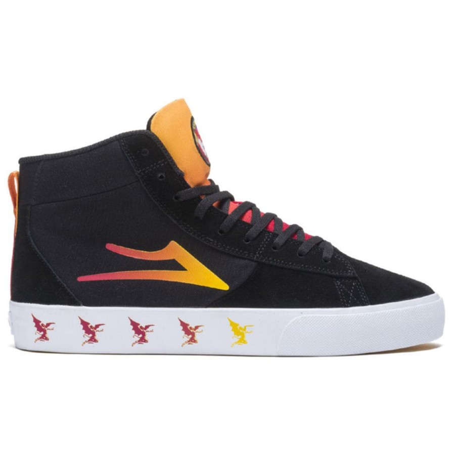 Lakai x Black Sabbath Schuhe Lakai X Black Sabbath - Never Say Die - Newport Hallo - Schwarz Gradient Wildleder- High Top Sneakers