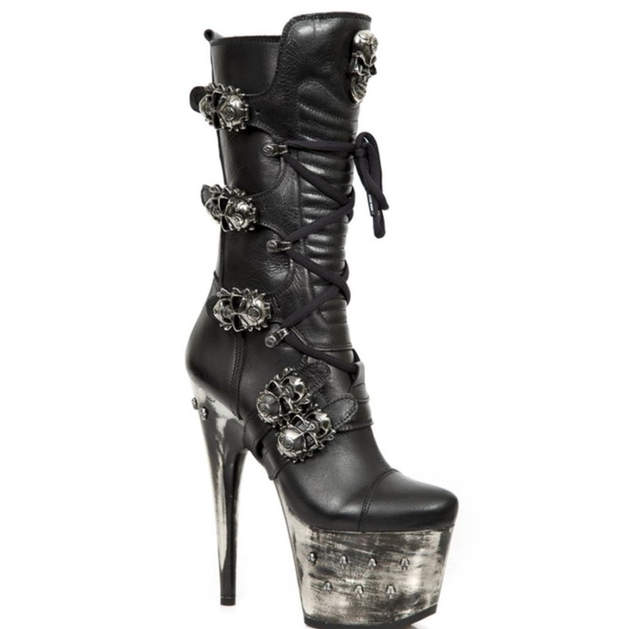 NEW ROCK Damen High Heels Lederschuhe - New Rock High Heels