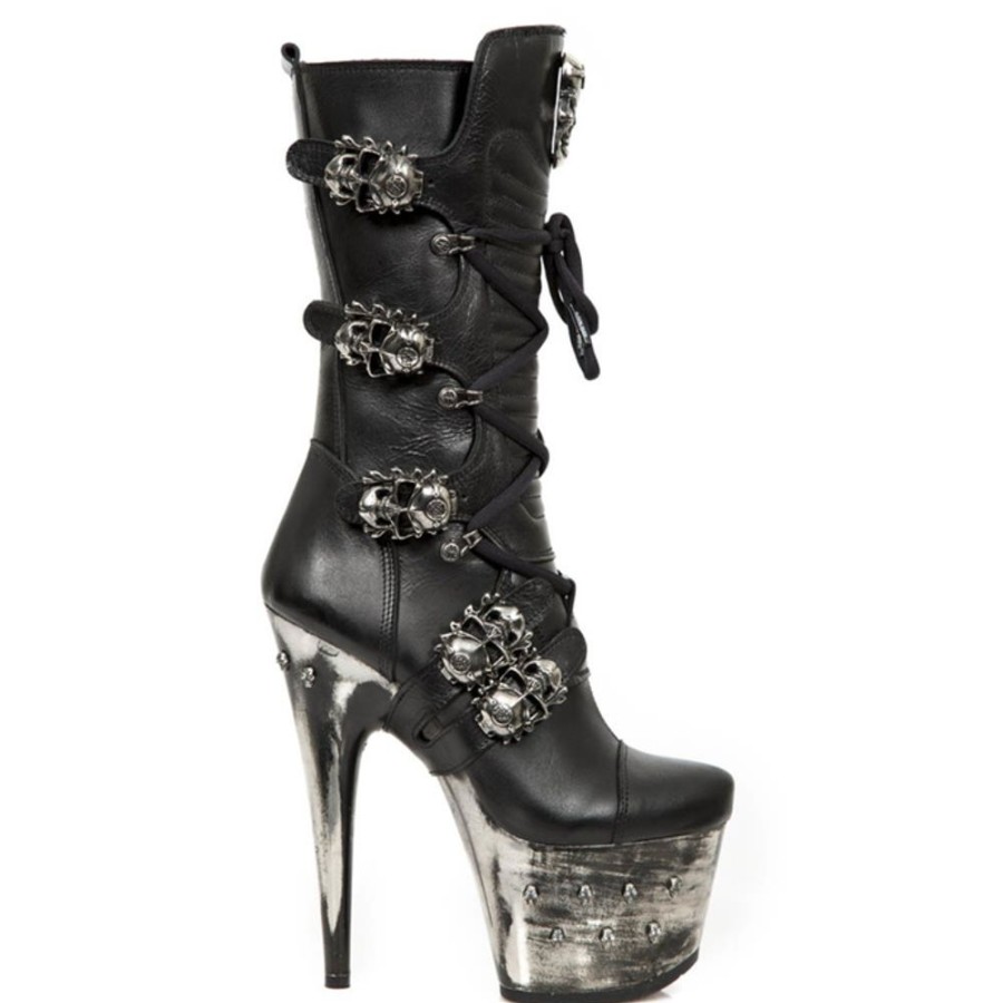 NEW ROCK Damen High Heels Lederschuhe - New Rock High Heels