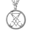 FALON Anhu00E4Nger Mit Kette Sigil Of Lucifer Silver Schmuck & Bijouterie