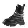 BUFFALO Damenstiefel (Winter) Buffalo - Vegan - Lion Lace Up T-Chain - Blk Winterschuhe