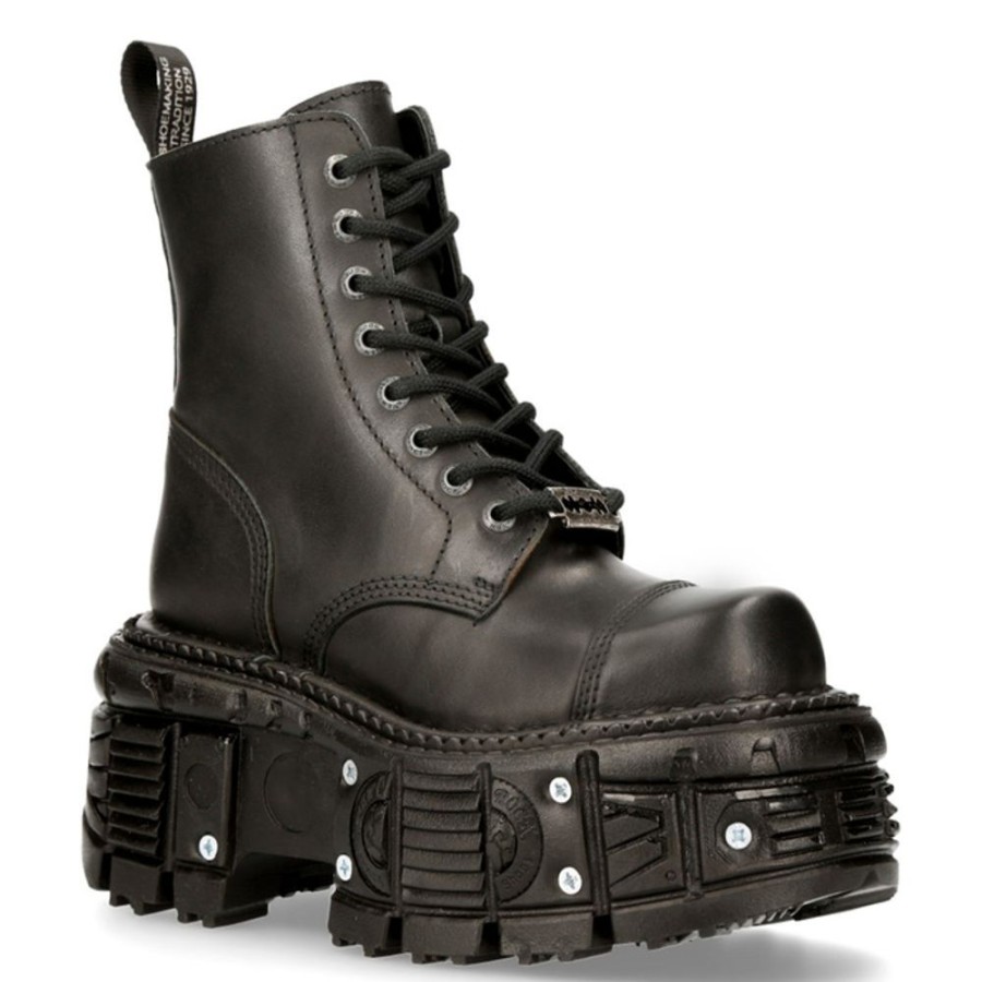 NEW ROCK Stiefel New Rock - Crust Negro Lederschuhe