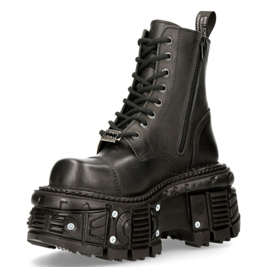 NEW ROCK Stiefel New Rock - Crust Negro Lederschuhe