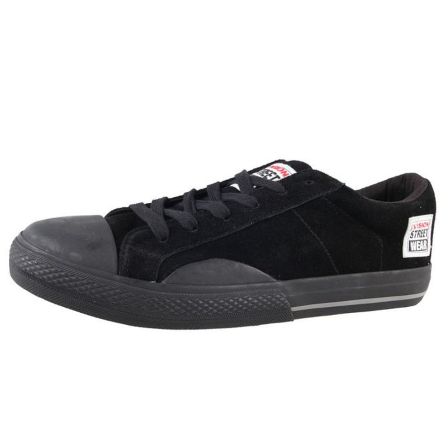 VISION Herrenschuhe Vision - Suede Lo - Black/Black Low Top Sneakers