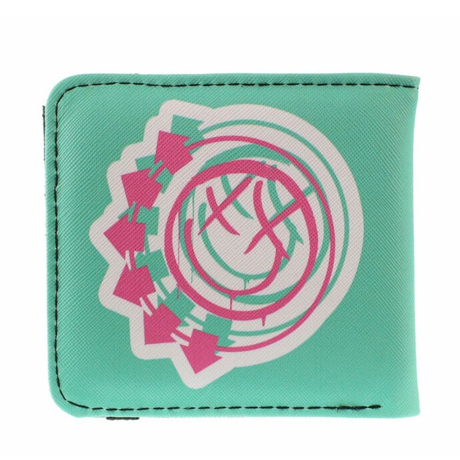 NNM Portemonnaie - Blink 182 - Smile Green Handtaschen, Rucksacke, Geldborsen