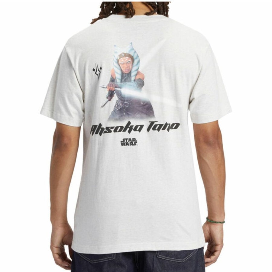 DC Dc - Herren T-Shirt - Star Wars Ahsoka Tano Hss - Snow Heather Street T-Shirts