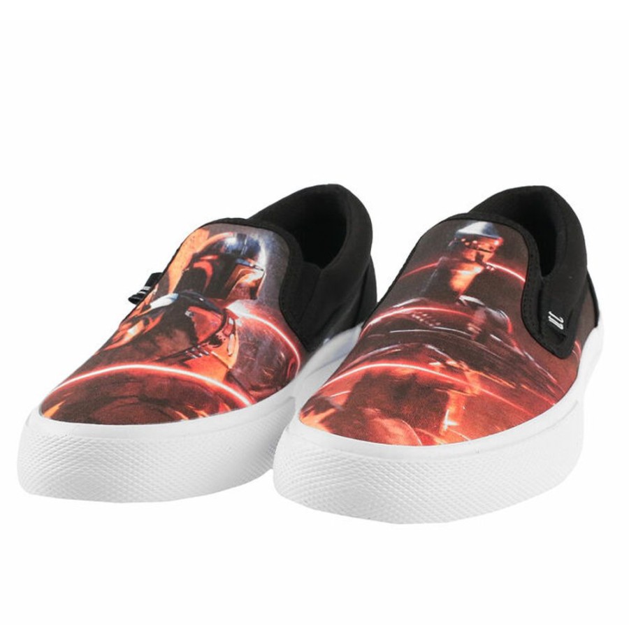 DC Dc - Herren Schuhe - Star Wars - Manual Slip - Schwarz/Rot Low Top Sneakers