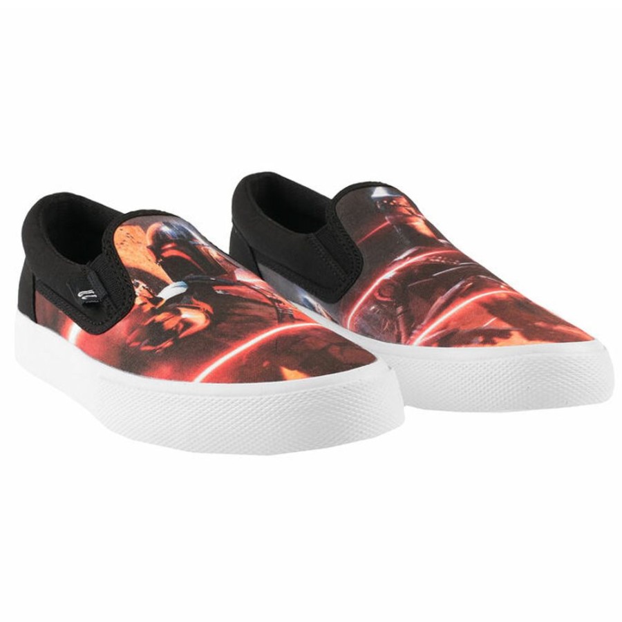 DC Dc - Herren Schuhe - Star Wars - Manual Slip - Schwarz/Rot Low Top Sneakers