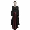 DEVIL FASHION Devil Fashion - Damenmantel - Gothic Flared Sleeved Beaded Long Jacken & Mantel