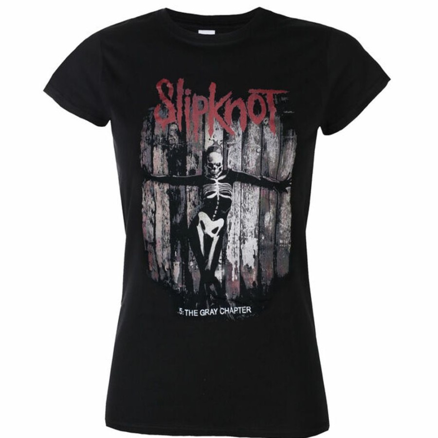 ROCK OFF Frauen-T-Shirt Slipknot - The Gray Chapter Album - Rock Off T-Shirts