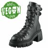 ALTERCORE Damen Schuhe Boots Altercore - Chloe Ii - Vegan Schwarz Keilschuhe