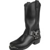 GRINDERS Grinders - Herren Biker Boots - Eagle Hi Black Lederschuhe