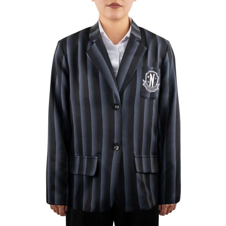 NNM Uni Blazer Wednesday - Nevermore Academy Black Jacken & Mantel